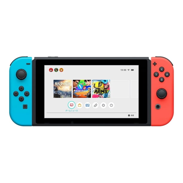 Nintendo Switch Switch Nintendo Switch Joy-Con Nintendo Switch with Neon Blue and Neon Red Joy-Con - Game console