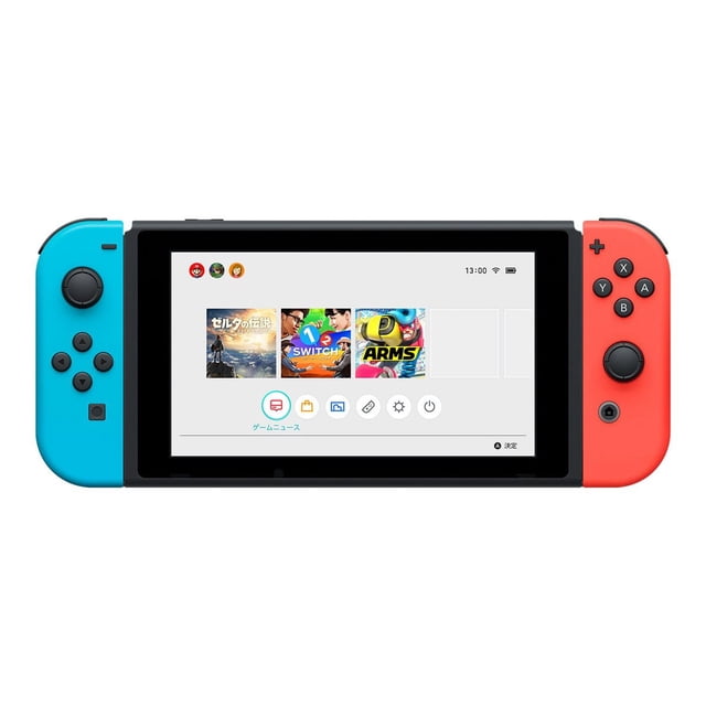 Nintendo Switch avec Joy-Con Bleu Néon et Rouge Néon - console de Jeu - Full HD - Noir, Rouge Néon, Bleu Néon