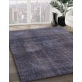 thumbnail image 2 of Ahgly Company Tapis d'Intérieur Ronds Abstraits Gris Rat, Tapis de Zone Abstraits, 5 Pieds Rond, 2 of 6