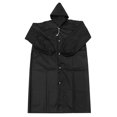 thumbnail image 2 of Imperméable Réutilisable Poncho de Pluie Mat EVA Imperméable Extérieur pour Adultes (avec Manchette Élastique, Noir), 2 of 6