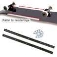thumbnail image 3 of 2 Pcs Rails de Planche à Roulettes Longboard avec Vis de Montage Noir, 3 of 8