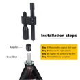 thumbnail image 3 of ZheElen Universal Gear Knob Extension Shift Knob Shift Knob Extension Adjustable Extender Rotatable M-18*1.5, 3 of 6
