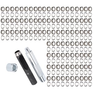 Les œillets,100 Set Grommet Tool Grommett Set Grommert Tool Kit Durée testée