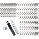 Grommets Eyelets,100 Set Grommet Tool Grommet Setting Set Grommet Tool Kit Time-Tested Durability