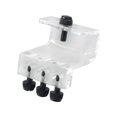 thumbnail image 1 of Bunblic Burette Rack Pipe Tube Holder Transparent Smooth Sturdy Easy to Use Portable Titration Pump Bracket for Planted Tank Aquarium 3 Holes, 1 of 8