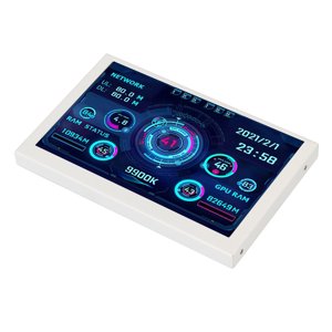 PC Affichage du panneau de détection, DIY Thème Moniteur de temps d'ordinateur 5in IPS Pour le bureau