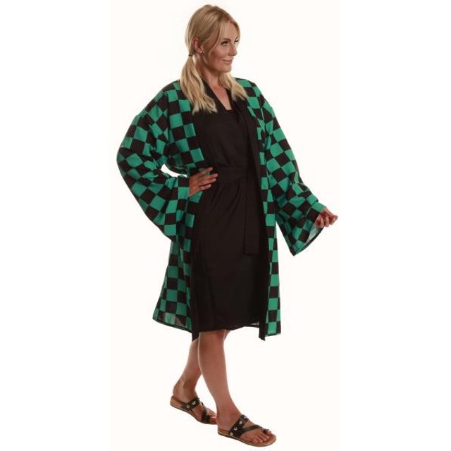 Anime Kimono Tanjiro Costume | Demon Slayer | Mens Costumes (Small)
