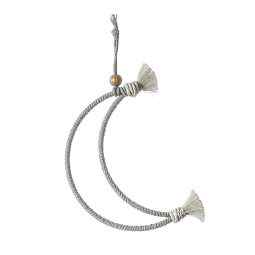 Coofit Suspension Murale Lune à Pampilles Mode Décorative Macramé Tissé Déco Murale Bohème