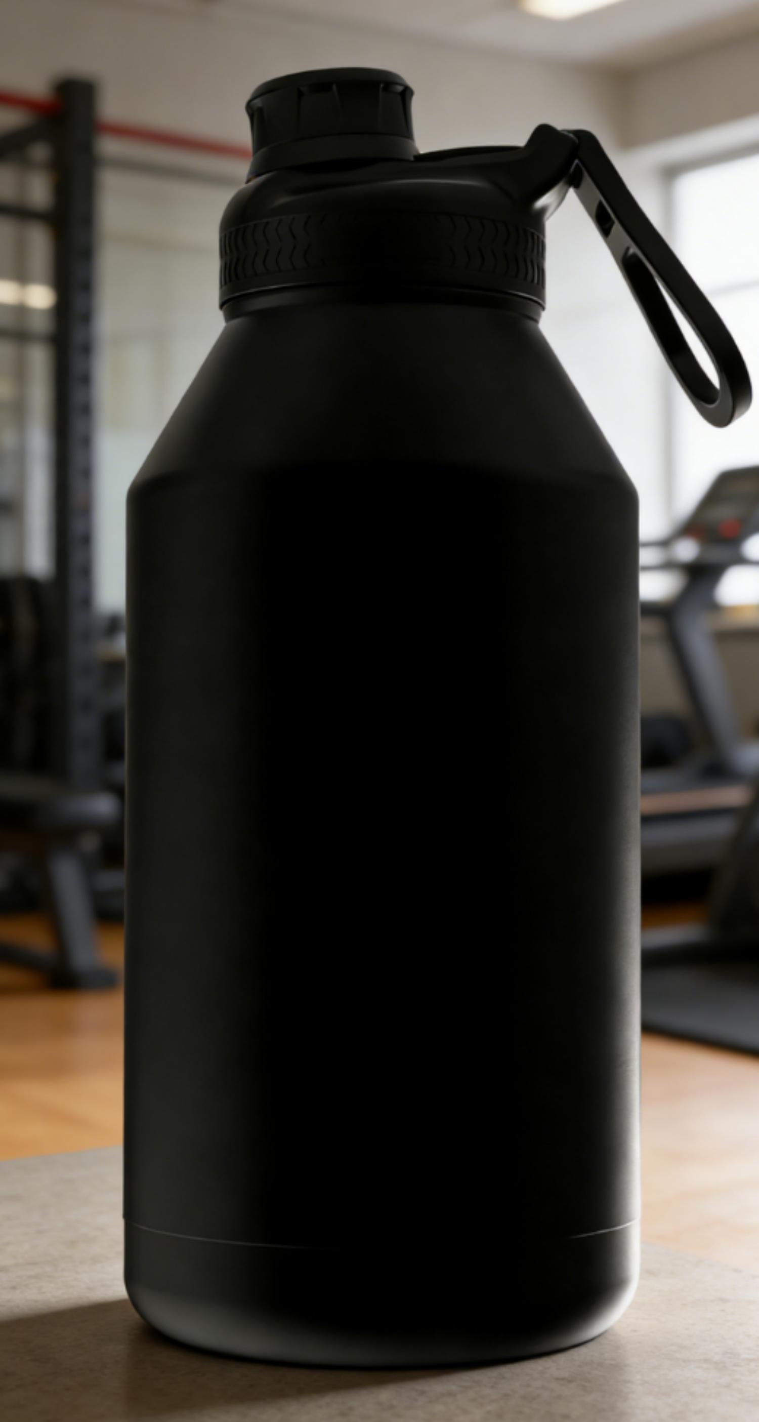 Mainstays 64 oz noir multi-taille en acier inoxydable coupe SS304 à l'intérieur + SS201 à l'extérieur, PP, silicone