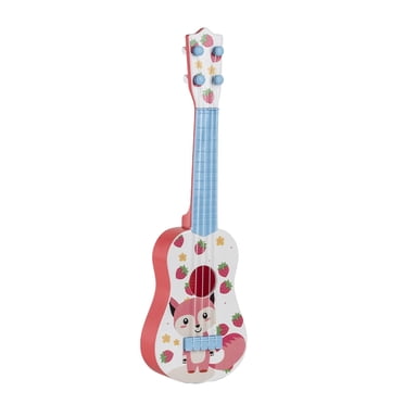 Pisexur Guitare Jouet 16 Pouces pour Enfants Ukelele avec Mini Guitare pour Débutants Instruments Éducatifs Jouet d'Apprentissage pour Garçons Filles 3-6 Ans