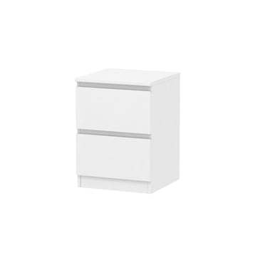 HOMETRENDS 2 Drawer Nightstand for Adult, Child, Teen, White Finished