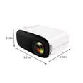 thumbnail image 3 of Mini LED Portable Projector, 1080P HD Support, USB/HDMI/AV Input, 30000H Lamp Life for Home Theater & Presentations, 3 of 9
