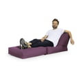 thumbnail image 4 of Gouchee Home Twist Brava Purple Bean Bag Chair – Water-Repellent Polyester Oxford Fabric with Polystyrene Bead Filling, Suitable for Adults and Teens, Convertible Seating for Living Room or Dorm, 4 of 9