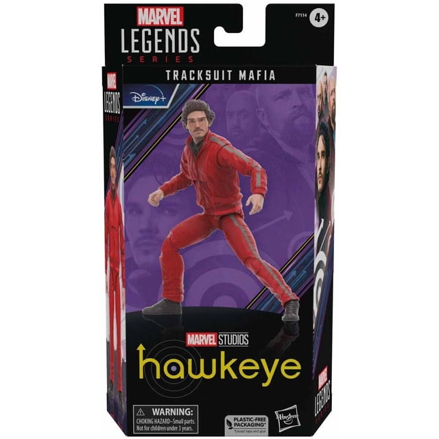 Marvel Legends Hawkeye 6 Inch Action Figure Exclusive - Tracksuit Mafia (3 Different Heads)