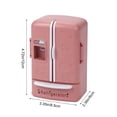 thumbnail image 3 of Miniature Food Toy Simulation Mini Refrigerator Doll House Kitchen Scene Decoration Funny Children's Play Simulation Refrigerator Kitchen Toy, 3 of 6