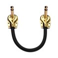 thumbnail image 3 of Muslady 3-piece effects pedal patch cord set 15cm gold-plated flat head, 3 of 8