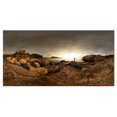 thumbnail image 2 of Brown Rocky Forest Panorama - Landscape Canvas Art Print, 2 of 3