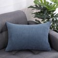 thumbnail image 2 of Unique Bargains Soft Corduroy Corn Striped Decorative Throw Pillow Cover, 2 of 9