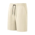 thumbnail image 1 of Yuyuzo Mens Shorts Plus Size Elastic Wasit Drawstring Solid Color Lightweight Baggy Lounge Shorts, 1 of 6