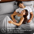thumbnail image 4 of Bare Home Pillowcase Set - Premium 1800 Collection - Double Brushed - Ultra Soft - King Size, Light Gray, 4 Count, 4 of 7