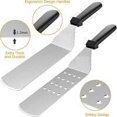 thumbnail image 3 of 10-Piece Grill Utensils Kit for Teppanyaki & Plancha Cooking Stainless Steel BBQ Spatula Set, 3 of 6