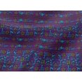 thumbnail image 4 of oneOone Viscose Jersey Fabric Leaves & Floral Block Print Fabric BTY 60 Inch Wide, 4 of 4