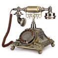 thumbnail image 3 of Epoxy Resin Classical Telephone, Turntable Dial Landline Telephone, Vintage Archaistic Landline Telephone, European Telephone, Decoration For Home, Office, 3 of 8