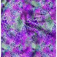 thumbnail image 1 of Soimoi Purple Modal Satin Fabric Leopard Animal Skin Print Sewing Fabric Yard 42 Inch Wide, 1 of 6