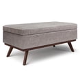 thumbnail image 2 of Owen 42 in.W Lift Top Table Storage Ottoman in Distressed Gray Faux Leather, 2 of 9
