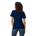 thumbnail image 2 of Gildan G648L Ladies' Softstyle Double Pique Polo - NAVY - M, 2 of 2