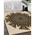 thumbnail image 3 of Ahgly Company Machine Washable Indoor Rectangle Transitional Bakers Brown Area Rugs, 6' x 9', 3 of 7