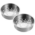 thumbnail image 2 of 2pcs Steamer Basket: Thick And Stainless Steel Steam Rack - Rice Cooker Liner Basket for Steaming Food - Vegetables Dumplings and Buns, 2 of 9
