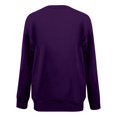 thumbnail image 4 of Chandails de Compression à Manches Longues pour Femmes Col Ras du Cou Unis Plus Chandail Surdimensionné Coupe Ample Pulls Tendance Hauts Légers pour Femmes Grande Taille Gris m, 4 of 4