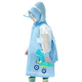 thumbnail image 1 of MIASHUI Imperméable pour Enfants Garçons Filles Poncho de Pluie Veste Imperméable Randonnée Camping Voyage Activités Scolaires, Bleu Clair, P, 1 of 4