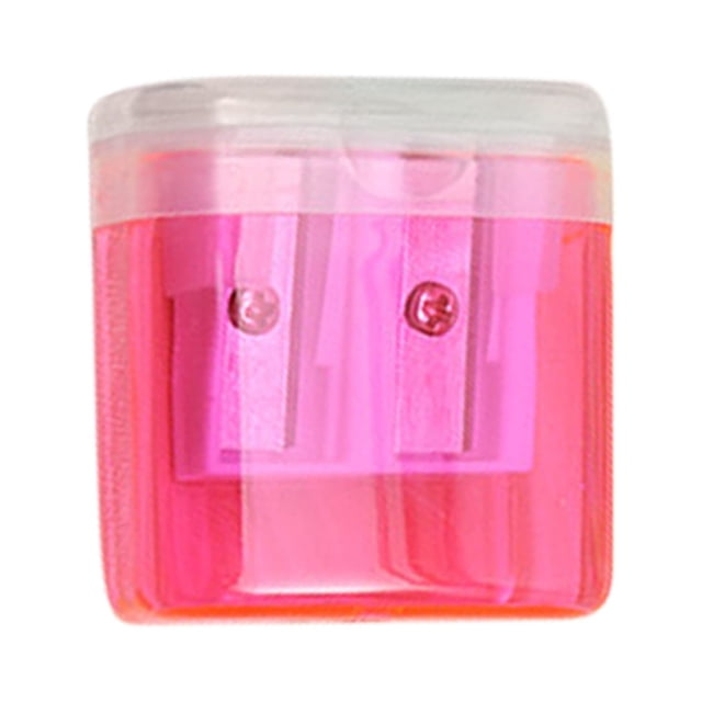 RXIRUCGD Mini Transparent Pencil Sharpener School Supplies Candy Color Pencil Planer