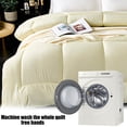 thumbnail image 4 of Meitianfacai Quilt Comforter, Bed Quilt Large - Quilted All Season Down Quilt With White Lightweight Quilt Angled Label - Machine Washable Large 59x 79 Inches,Beige, 4 of 6