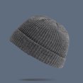 thumbnail image 2 of Unisex Fashion Warm Winter Casual Knitted Hat Solid Color All-match Hat, 2 of 9