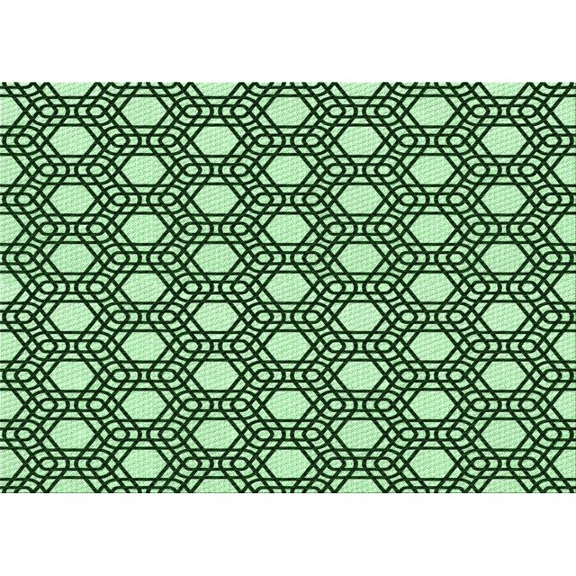 Ahgly Tapis Rectangulaire Lavable en Machine Intérieur Transitionnel Vert Forêt Foncé, 2 Pieds x 4 Pieds