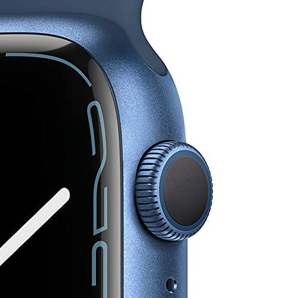 Apple Watch Series 7 GPS, 45mm Blue Aluminum Case with Abyss Blue