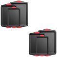 thumbnail image 3 of NutriChef Kitchen Deluxe Non Stick Carbon Steel 3 Piece Bakeware Set (2 Pack), 3 of 8
