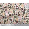 thumbnail image 3 of Soimoi polyester Crepe Fabric Mandala Kaleidoscope Printed Fabric 1 Yard 52 Inch Wide, 3 of 3