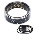 thumbnail image 2 of Bague Sportive Intelligente, Association d'Appli Mobile à Touches Tactiles de Contrôle, Bague Intelligente avec Écran d'Affichage et Comptage de Pas pour la Randonnée, le Cyclisme, la Course Taille 8 18.2mm / 0.72 Po, Taille 9 19mm, 2 of 7