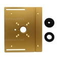 thumbnail image 1 of Router Table Insert Plate Aluminum Alloy Wood Milling Flip Board Machine Engraving Auxiliary Tool Woodworking Benches, 1 of 7