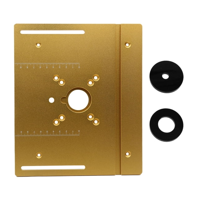 Router Table Insert Plate Aluminum Alloy Wood Milling Flip Board Machine Engraving Auxiliary Tool Woodworking Benches