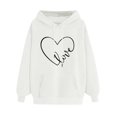 thumbnail image 1 of Sweat à Capuche d'Hiver pour Femmes Pull Manches Longues Confortable, 1 of 4