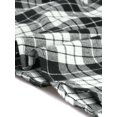 thumbnail image 5 of INSPIRE CHIC Robe Ligne A à Manches Longues à Carreaux pour Femmes avec Col Pointu et Boutons S Blanc, 5 of 5