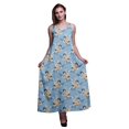 thumbnail image 1 of Bimba Rayon Floral Womens Adjustable Spaghetti Strap Long Maxi Print Dress Bohemian-XX-Large, 1 of 4