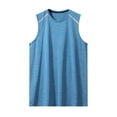 thumbnail image 2 of JDQJBZ Men's Tank Undershirts Summer Solid Color Lapel Zip Up Multi Pocket Breathable Vest, 2 of 5