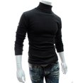 thumbnail image 2 of Pull Col Roulé Thermique Ajusté Basique Décontracté pour Hommes, 2 of 4