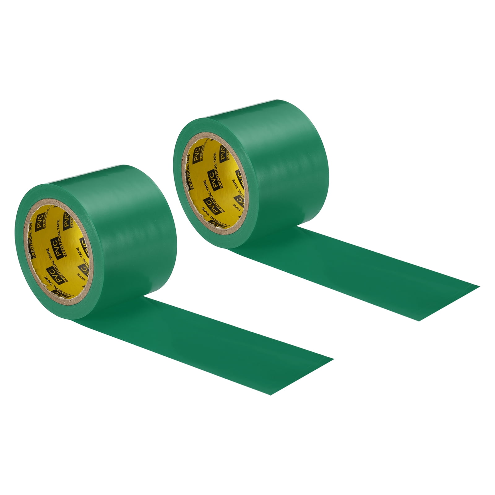 Unique Bargains Corrosion Protection Pipe Tape, 30 Ft x 2 Inch PVC Insulation Wrap Duct Tape Self Adhesive, Green 2Pack